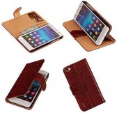 "Bestcases ""Slang"" Rood Honor 6 Bookcase Cover Hoesje"