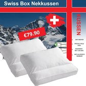 Swiss Box Nekkussen Set - Hoofdkussens - anti nekpijn kussens - 2 stuks - Hotelkussen - Hotel Kwaliteit