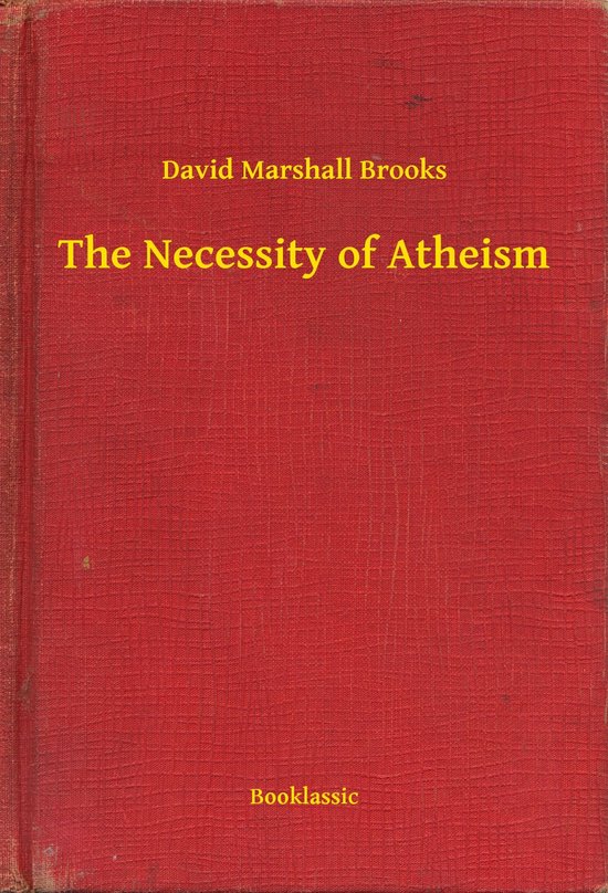 The Necessity of Atheism - cover