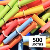 Rollootjes / lootjes / loten - bonte mix -  500 stuks