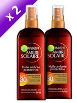 GARNIER Ambre Solaire bronsspray factor 30 150ml 2pack