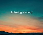 Condolence book for funeral landscape (Hardcover)