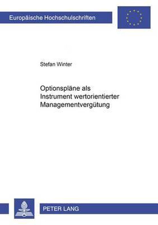 Optionspläne als Instrument wertorientierter Managementverg ... - cover