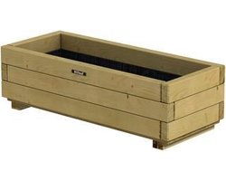 Hillhout - Bloembak rechthoek 34/82 - Vuren - 34x82x25 cm