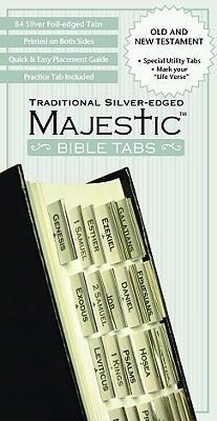 Majestic Traditional Silver-Edged Bible Tabs - cover