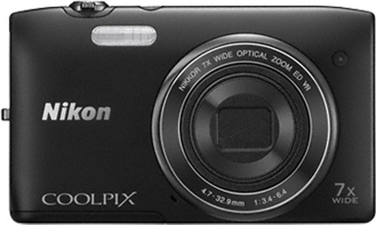 Nikon Coolpix S3500 - Zwart | bol