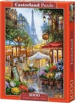 Bol.com Castorland Spring Flowers Paris – Puzzel – 1.000 stukjes – Satijnen afwerking – Perfecte pasvorm – Europese kwaliteit aanbieding