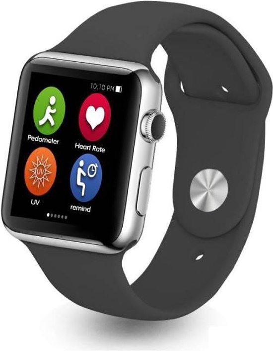 Duwen badge Luidruchtig bol.com | Cortes Smartwatch Smartphone Horloge Android iOS Zwart