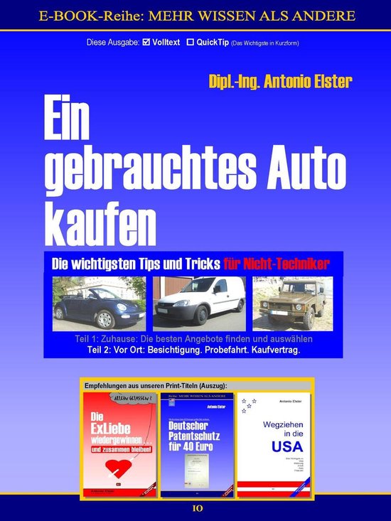 Ein gebrauchtes Auto kaufen. Teil 2: Vor Ort - Besichtigung, ... - cover
