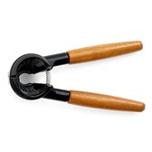 Westmark Notenkraker, champagnetang, gegoten aluminium/hout, lengte: 16,8 cm, Sieger Nussprofi, bruin/zwart, 332622E1/33262270