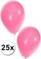 25 lichtroze ballonnen