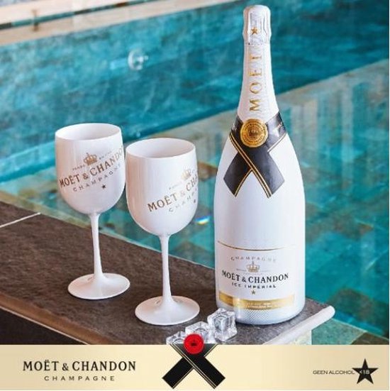 Moët & Chandon Ice Imperial Champagneglazen - 450 ml - Wit - 2 stuks - Moët & Chandon