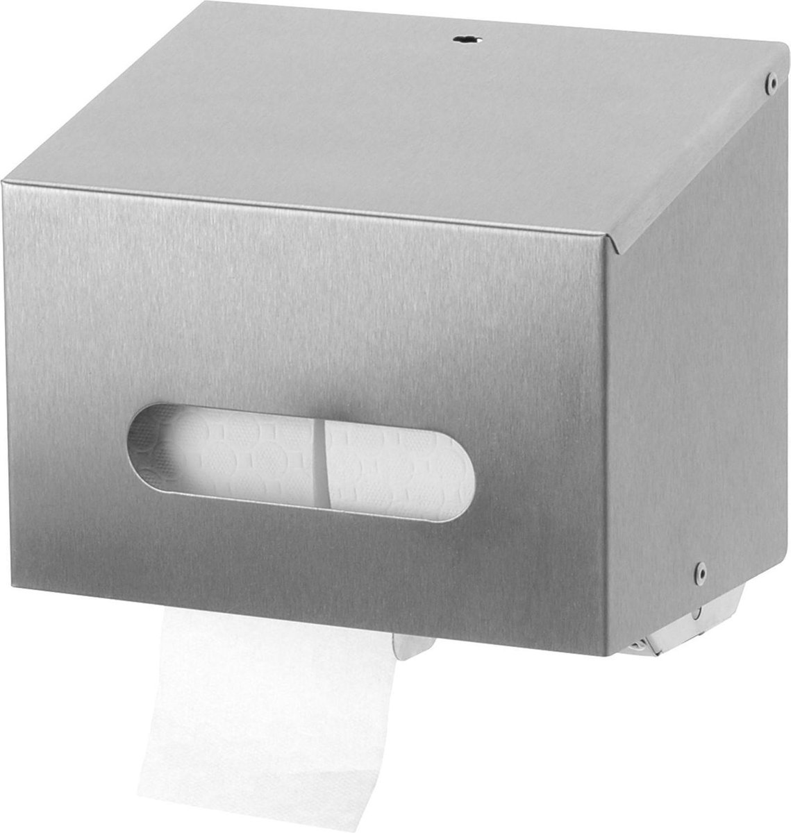 Sanfer Toiletdispenser S3400222 voor 2 rollen RVS Type T 01 E (S3400222)