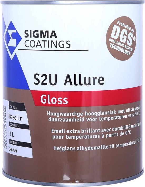 Roux Afkorting evalueren Sigma S2U Allure Gloss RAL 7016 Antracietgrijs 1 Liter | bol.com