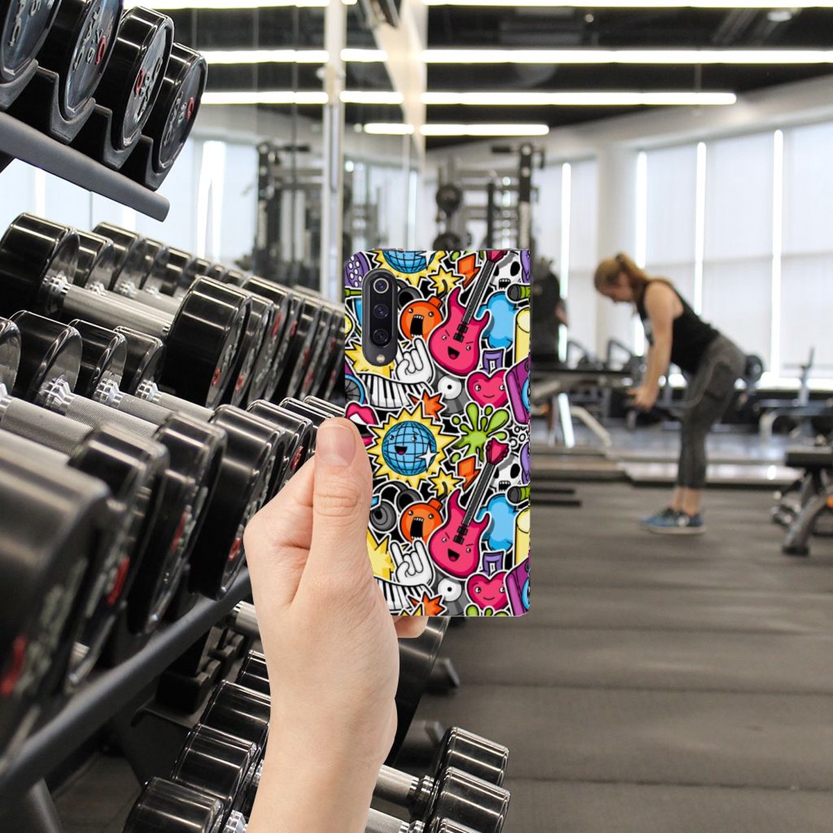 Book Case voor Xiaomi Mi 9 Hippe Standcase Punk Rock