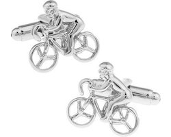 Manchetknopen - Manchette knopen - Wielrenner - Fiets