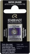 Rembrandt water colour napje Permanent Blue Violet (568)
