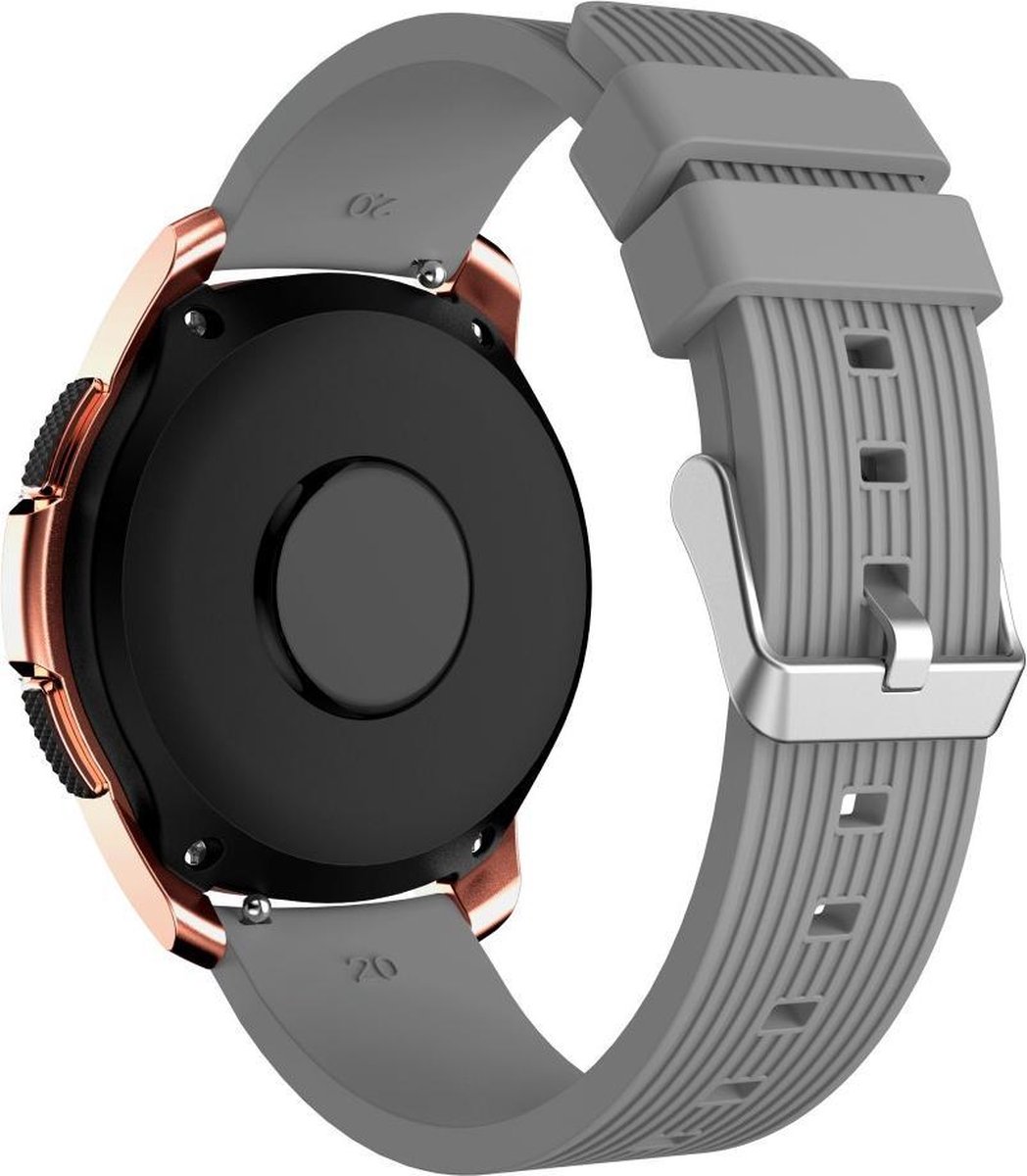 KELERINO. - Siliconen bandje geschikt voor Samsung Galaxy Active / 42 MM - Grijs