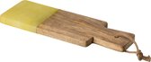 J-Line Plank Rechthoek Alabaster Hout Geel Small