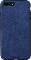 iPhone 7 Plus / 8 Plus Hoesje Alcantara 2020 - Blauw