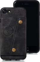 Apple iPhone SE 2020 Backcover | Zwart | Card Case | Pasjeshouder | Magnetisch