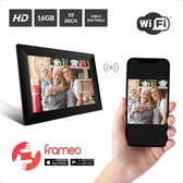 YONO Digitale Fotolijst met Frameo App – Wifi HD Fotokader – 10 Inch – Zwart