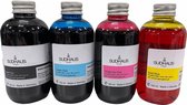 Dye Refill Inkt universeel voor HP Set 4 kleuren