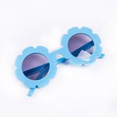 Zonnebril | Meisjes -| UV 400 Bescherming | Kinder Zonnebril | Blauw | Bloem