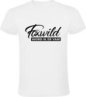 Foxwild Heren t-shirt | Foxwild | Hatseflatse | Massa is kassa | Peter Gillis | Wit