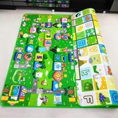 Speelmat Baby - Speelmat Foam - Speeltapijt - Speelmatten Voor Kinderen - Kinderen Speelgoed - Spellen - Spelletjes - Ik Leer Lezen - Groene Speelmat 180x150Cm