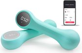 Dumbells - Smart Dumbells met Mobiele App – Gewichten – Geschikt Android & IOS - Professionele Training Begeleiding – Blauw 0,5kg