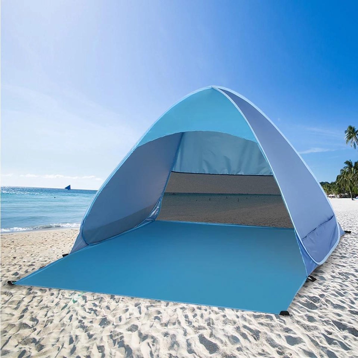 Eigen Sluiting Persona Draagbare pop up strand tent | Beach Tent | Pop-up Tent | Outdoor | Visser  Tent | 1-2... | bol.com