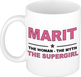 Marit The woman, The myth the supergirl cadeau koffie mok / thee beker 300 ml