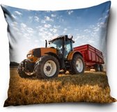 Traktor Kussen sierkussen 40x40cm inclusief vulling Polyester