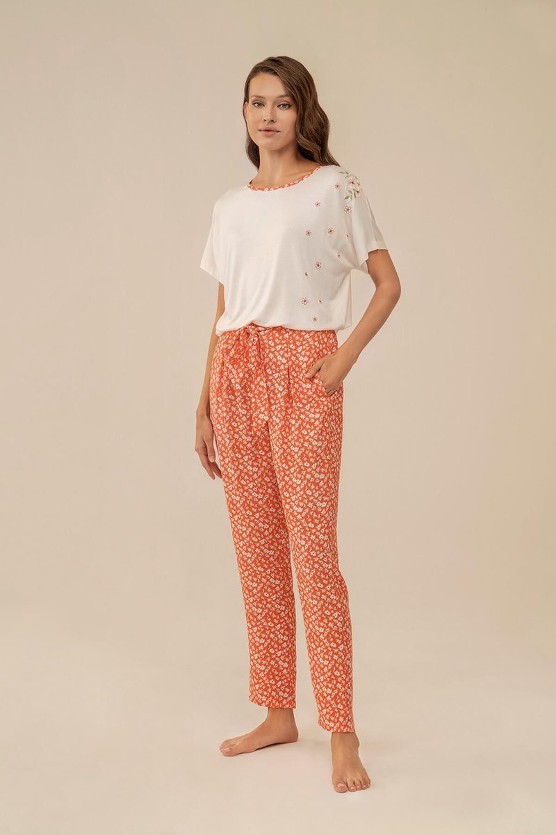 Feyza - Dames Pyjama Set, Korte Mouwen - S
