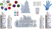 PNCreations Ultra Clear Epoxy Voordeelset | Kersteditie | Kleurtoevoegingen | Mengbenodigdheden | Kerst Hobbypakket | Mica Kleurpigment