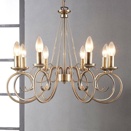 2x Kleine Kroonluchters Goud Totaal 6-Lichts (W053) Per Stuk* - Outlet verlichtingen & kroonluchters - Meubels | Stijlvol Inrichten voor Luxe Interieur