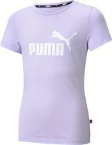 Puma Puma Essential T-shirt - Meisjes - paars - wit