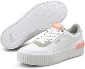 Puma Sneakers - Maat 35.5 - Meisjes - wit - grijs - roze