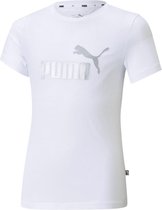 Puma Puma Essential T-shirt - Meisjes - wit - zilver