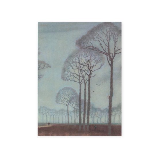 Softcover kunst schetsboek, Jan Mankes, Bomenrij