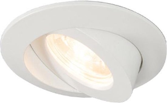 QAZQA relax - Moderne LED Inbouwspot voor badkamer - 3 stuks - Ø 88 mm - Wit -