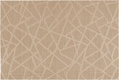 Secret de Gourmet Placemat set van 4 - Onderlegger - 45 x 30 cm - Donker beige