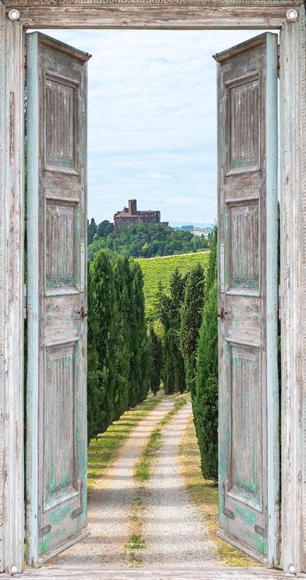 PB-Collection Doorkijk Italië - - Tuinposter - Openslaande... | bol.com