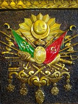 Ottoman wapenschild schilderij - 100cm Lengte  -100cm Breedte