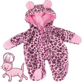 Götz poppenkleding luipaard onesie voor pop van 42-46cm
