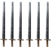 Eika Wasfakkels set 6 Stuks premium XXL wax Fakkel brandtijd 90 min. 75cm