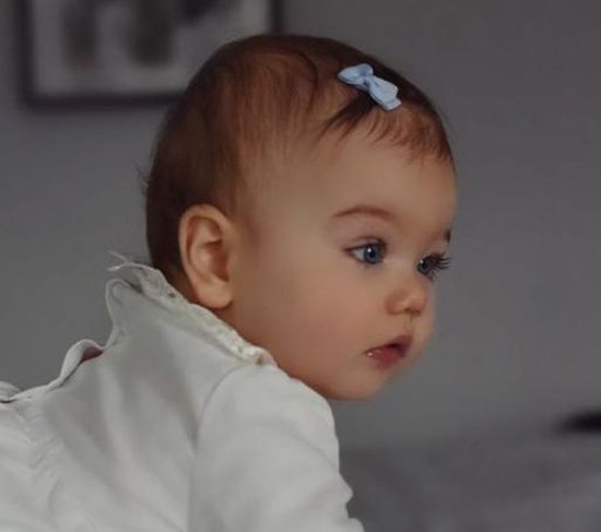 Baby haarspeldjes met strik bluebell | Blauw | Baby | bol.com