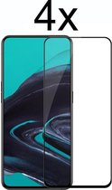 Oppo Reno 2 Screenprotector - Beschermglas Oppo Reno 2 Screen Protector Glas - Full cover - 4 stuks