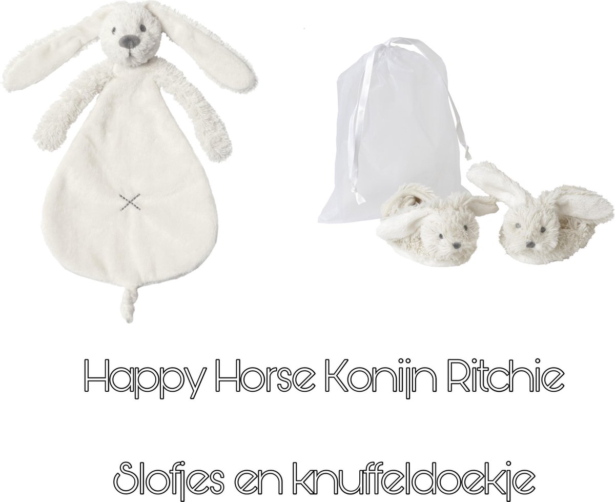 Happy Horse konijn Richie * slofjes en knuffeldoekje* wit